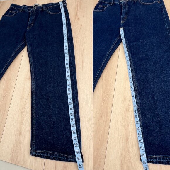 Wrangler Authentics Men's Classic 5-Pocket Regular Fit Dark Wash Jeans 36x29 - Picture 13 of 14